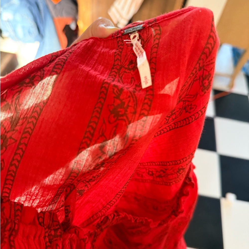Free People Scarlet Peasant Blouse - Picture 5 of 7